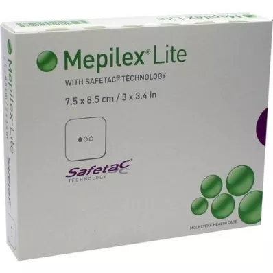 MEPILEX Opatrunek piankowy Lite 7,5x8,5 cm sterylny, 5 szt