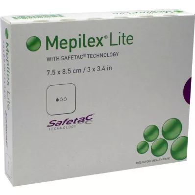 MEPILEX Opatrunek piankowy Lite 7,5x8,5 cm sterylny, 5 szt MEPILEX Opatrunek piankowy Lite 7,5x8,5 cm sterylny, 5 szt
