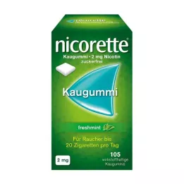 NICORETTE Guma do żucia 2 mg freshmint, 105 szt