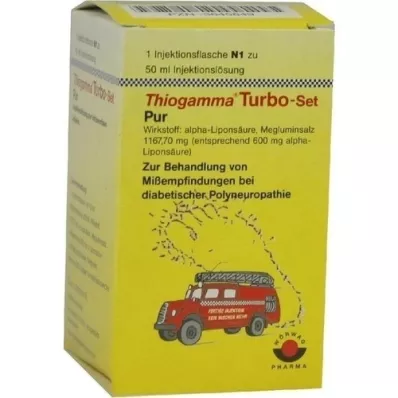 THIOGAMMA Zestaw Turbo Pur fiolki do wstrzykiwań, 50 ml