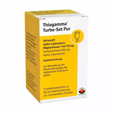 Butelki do wstrzykiwań Thiogamma Turbo Set Pur, 50 ml Butelki do wstrzykiwań Thiogamma Turbo Set Pur, 50 ml