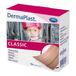 DERMAPLAST CLASSIC Plaster na rany 4 cmx5 m, 1 szt