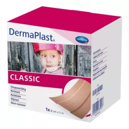 DERMAPLAST CLASSIC Plaster na rany 8 cmx5 m, 1 szt