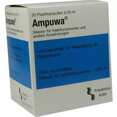 Ampuwa plastikowe ampułki, roztwór do wstrzykiwań / infuzji, 20X20 ml