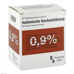 KOCHSALZLÖSUNG 0,9% plastikowa ampułka Fresenius, 20X20 ml
