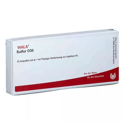 Ampułki z siarką D30 (10x1 ml) Ampułki z siarką D30 (10x1 ml)