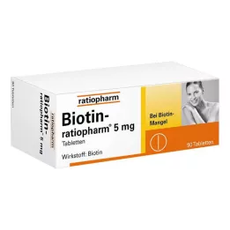BIOTIN-RATIOPHARM Tabletki 5 mg, 90 szt