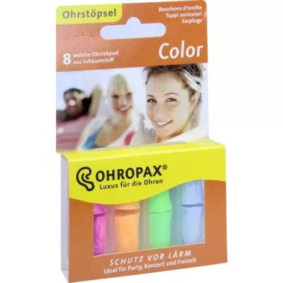 OHROPAX kolorowy korek piankowy, 8 szt
