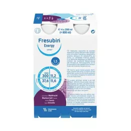 FRESUBIN ENERGY DRINK Butelka do picia owoców leśnych, 4X200 ml
