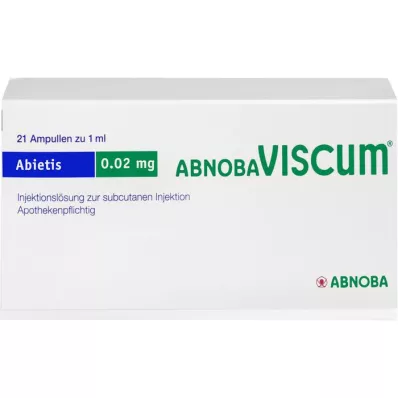 ABNOBAVISCUM Ampułki Abietis 0,02 mg, 21 szt