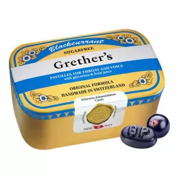 GRETHERS Blackcurrant Silver zf.Past.tin, 440 g