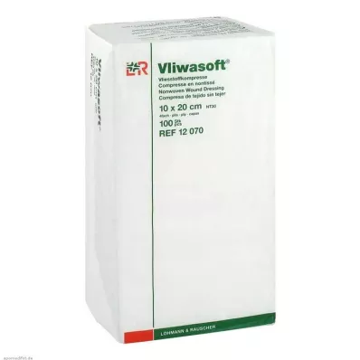 VLIWASOFT Kompresy włókninowe 10x20 cm niesterylne 4l, 100 szt