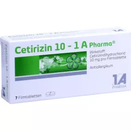 CETIRIZIN 10-1A Tabletki powlekane Pharma, 7 szt