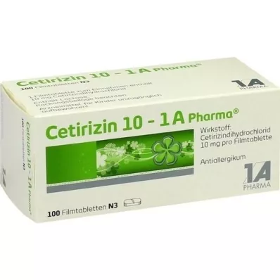 CETIRIZIN 10-1A Pharma tabletki powlekane, 100 szt