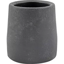 KRÜCKENKAPSEL Czarne stalowe wkładki 28 mm do ram chodzików, 1 szt