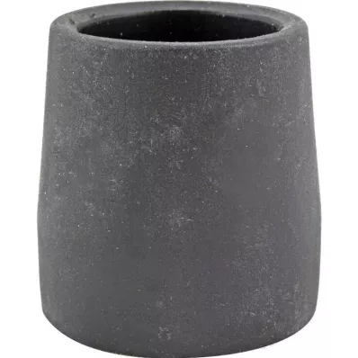 KRÜCKENKAPSEL Czarne stalowe wkładki 28 mm do ram chodzików, 1 szt