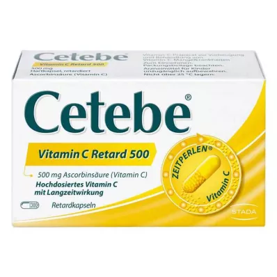 CETEBE Witamina C kapsułki o powolnym uwalnianiu 500 mg, 180 szt CETEBE Witamina C kapsułki o powolnym uwalnianiu 500 mg, 180 szt