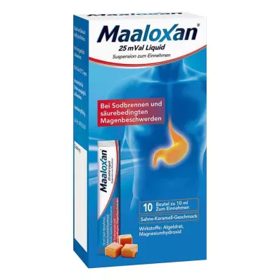 MAALOXAN 25 mVal Liquid, 10X10 ml