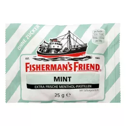 FISHERMANS FRIEND mięta bez cukru w pastylkach, 25 g