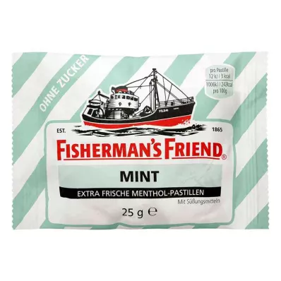 FISHERMANS FRIEND mięta bez cukru w pastylkach, 25 g
