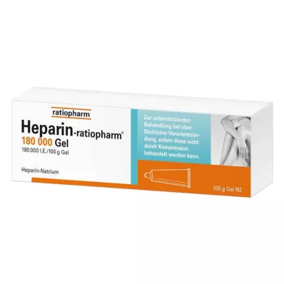 Heparin Ratiopharm® 180 000 żel, 100 g