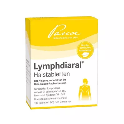Limfdialne tabletki na gardło, 100 szt