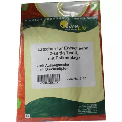 LÄTZCHEN Przedłużka z kieszenią, 2-stronna tex. z fol. zatrzaskami, 1 szt