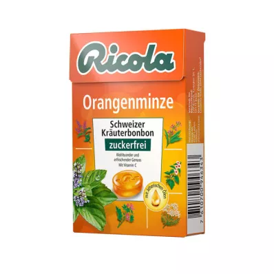 RICOLA o.Z.Box Cukierki pomarańczowo-miętowe, 50 g