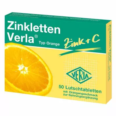 ZINKLETTEN Verla Orange pastylki do ssania, 50 kapsułek