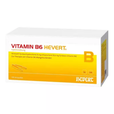 VITAMIN B6 HEVERT Ampułki, 100 x 2 ml VITAMIN B6 HEVERT Ampułki, 100 x 2 ml