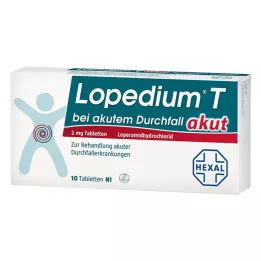 LOPEDIUM T acute tabletki na ostrą biegunkę, 10 szt