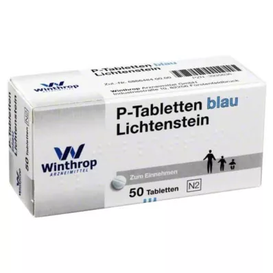 Tabletki P niebieskie z podziałką 8 mm, 50 szt Tabletki P niebieskie z podziałką 8 mm, 50 szt
