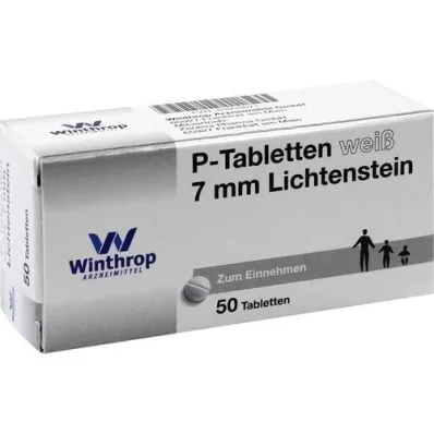 P TABLETTEN biały, skok 7 mm, 50 szt