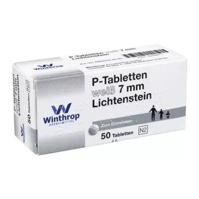 P TABLETTEN biały, skok 7 mm, 50 szt P TABLETTEN biały, skok 7 mm, 50 szt