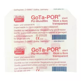 GOTA-POR PU Folia na ranę 10x6 cm sterylny plaster, 1 szt