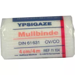 YPSIGAZE Opatrunek z gazy 4 cmx4 m, 1 szt