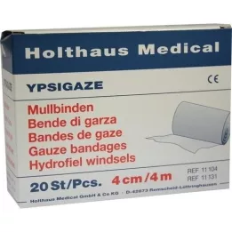 YPSIGAZE Opatrunek z gazy 4 cmx4 m, 20 szt