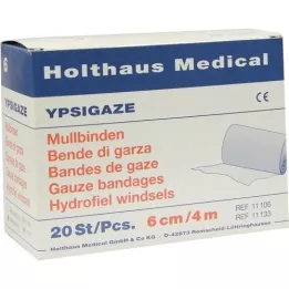 YPSIGAZE Opatrunek z gazy 6 cmx4 m, 20 szt