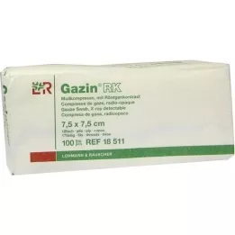 GAZIN Gaza komp.7,5x7,5 cm niesterylna 12x RK, 100 szt