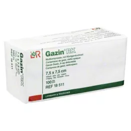 GAZIN Gaza komp.7,5x7,5 cm niesterylna 12x RK, 100 szt