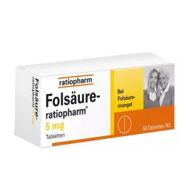 FOLSÄURE-RATIOPHARM Tabletki 5 mg, 50 szt