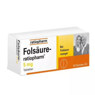 FOLSÄURE-RATIOPHARM Tabletki 5 mg, 50 szt FOLSÄURE-RATIOPHARM Tabletki 5 mg, 50 szt