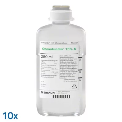 Osmofundin 15% N Ecoflac Pl. roztwór do infuzji, 10X250 ml