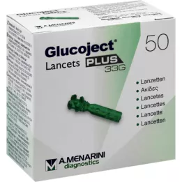GLUCOJECT Lancety PLUS 33 G, 50 szt