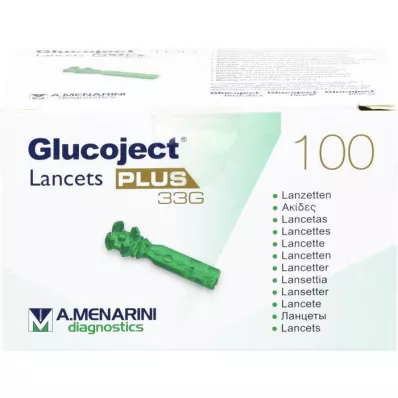 GLUCOJECT Lancety PLUS 33 G, 100 szt