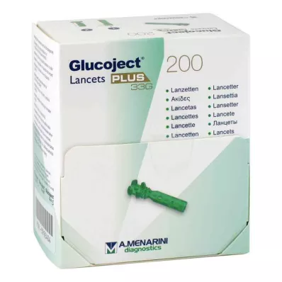 GLUCOJECT Lancety PLUS 33 G, 200 szt