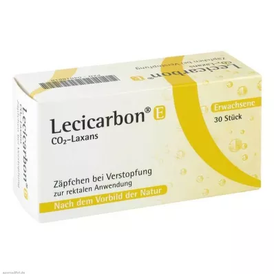 LECICARBON E CO2 Laxans czopki dla dorosłych, 30 szt LECICARBON E CO2 Laxans czopki dla dorosłych, 30 szt