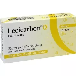 LECICARBON K CO2 Laxans czopki dla dzieci, 10 szt
