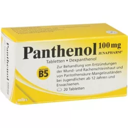 PANTHENOL Tabletki Jenapharm 100 mg, 20 szt