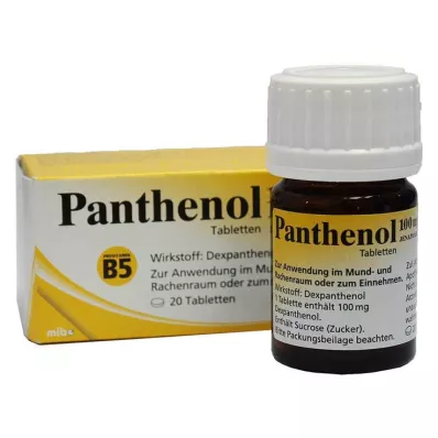 PANTHENOL Tabletki Jenapharm 100 mg, 20 szt PANTHENOL Tabletki Jenapharm 100 mg, 20 szt